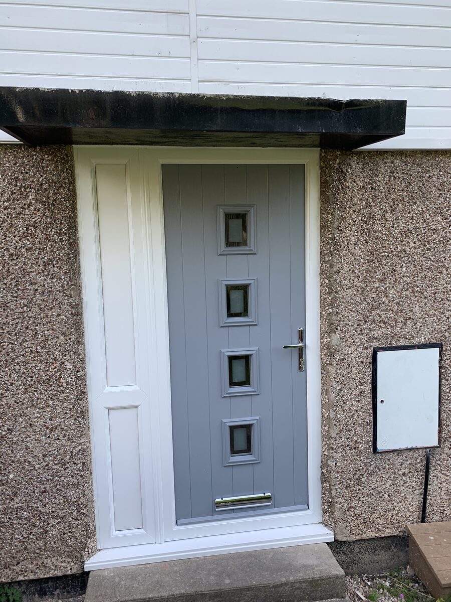 Composite front door fitted by Double Glazing Plus
