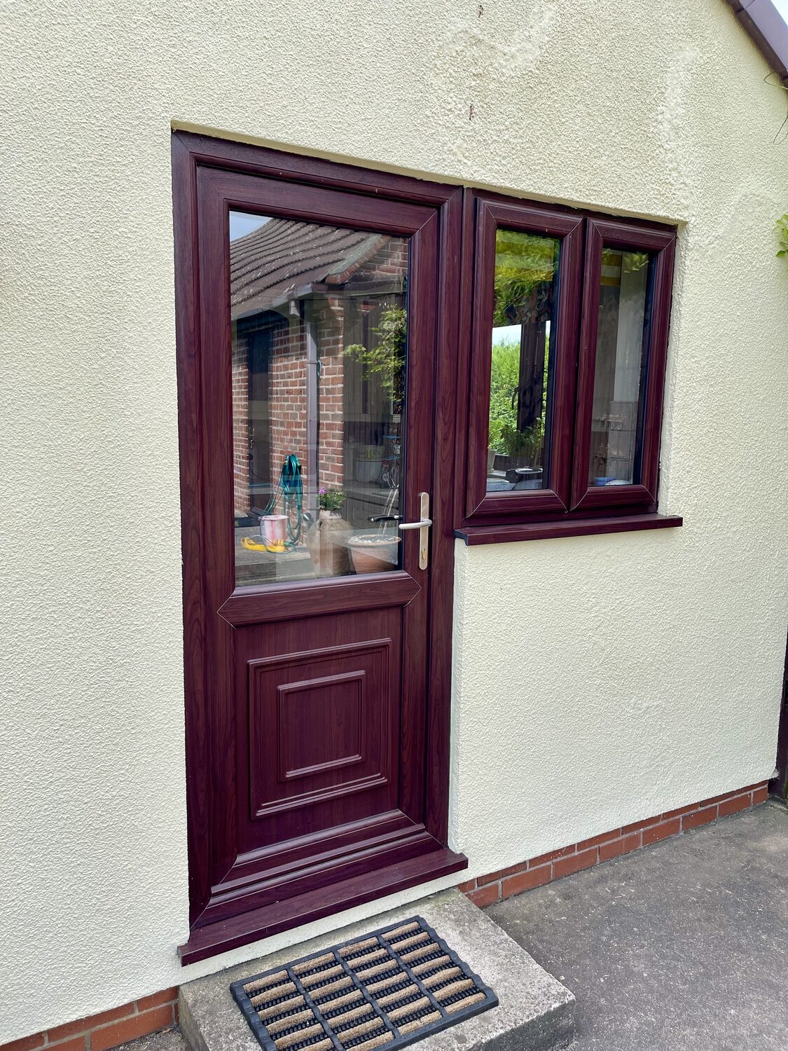 uPVC door fitted by Double Glazing Plus
